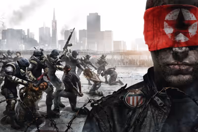 Promotional artwork for the video game Homefront